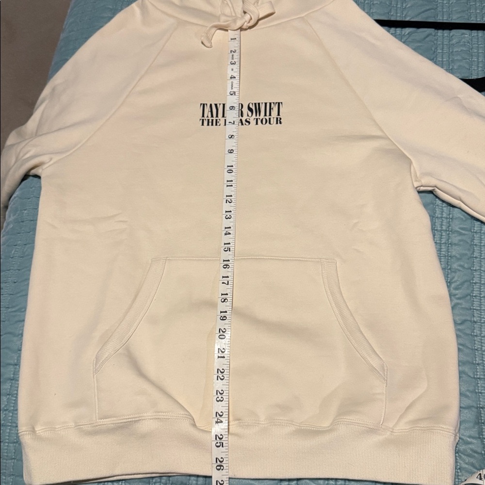 Taylor Swift Cream Hoodie - The Eras Tour NEW Hooded Sweatshirt XS extra small - Picture 9 of 9